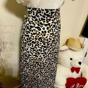 Leopard print Slip Skirt size 2XL